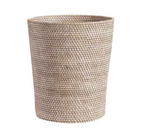 Tava Handwoven Rattan Bathroom Accessories | Pottery Barn (US)