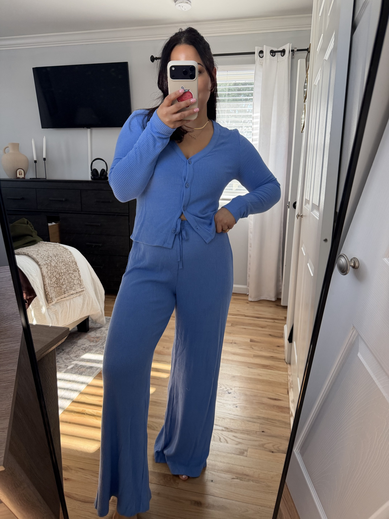 obsessing over this ribbed knit set from Target! This blue is everything for spring! wearing in a small comes in the shorts version too! 

 #LTKgrwm #LTKootd #LTKmomlife
