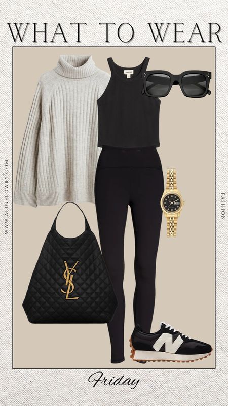 What to wear for this Friday - casual chic to pick up or run errands. 
