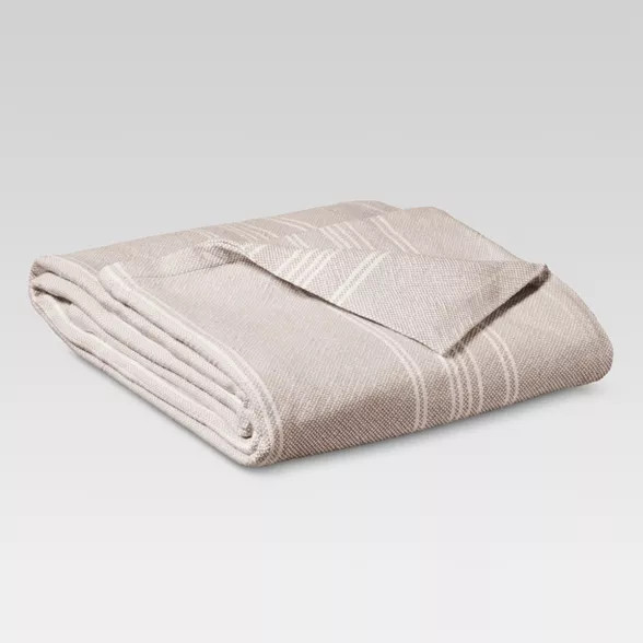 Yarn Dye Stripe Ringspun Cotton Bed Blanket - Threshold™ | Target