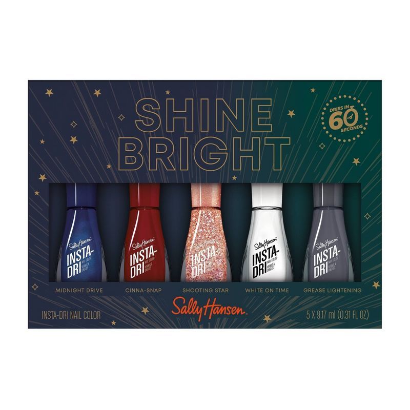Sally Hansen Insta Dri Nail Color Gift Set - Shine Bright - 5pc | Target