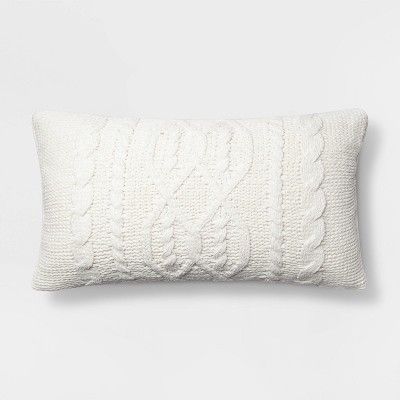 Cable Knit Chenille Throw Pillow - Threshold™ | Target