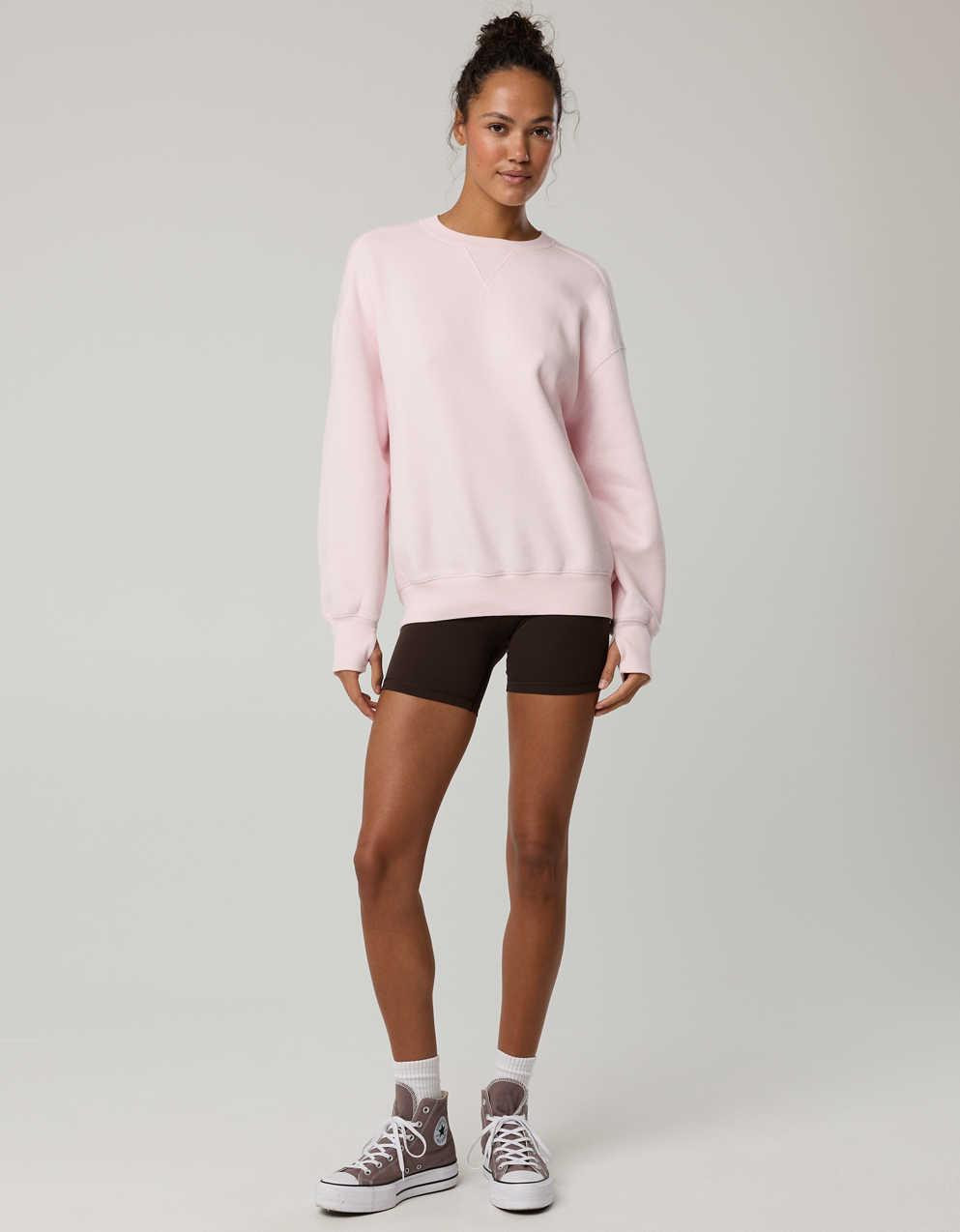 OFFLINE By Aerie Cloud Fleece Oversized Crewneck Sweatshirt | American Eagle UK