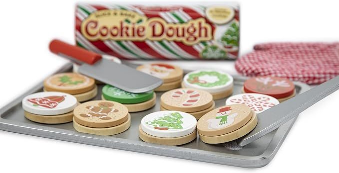 Melissa & Doug Slice and Bake Wooden Christmas Cookie Play Food Set | Amazon (US)