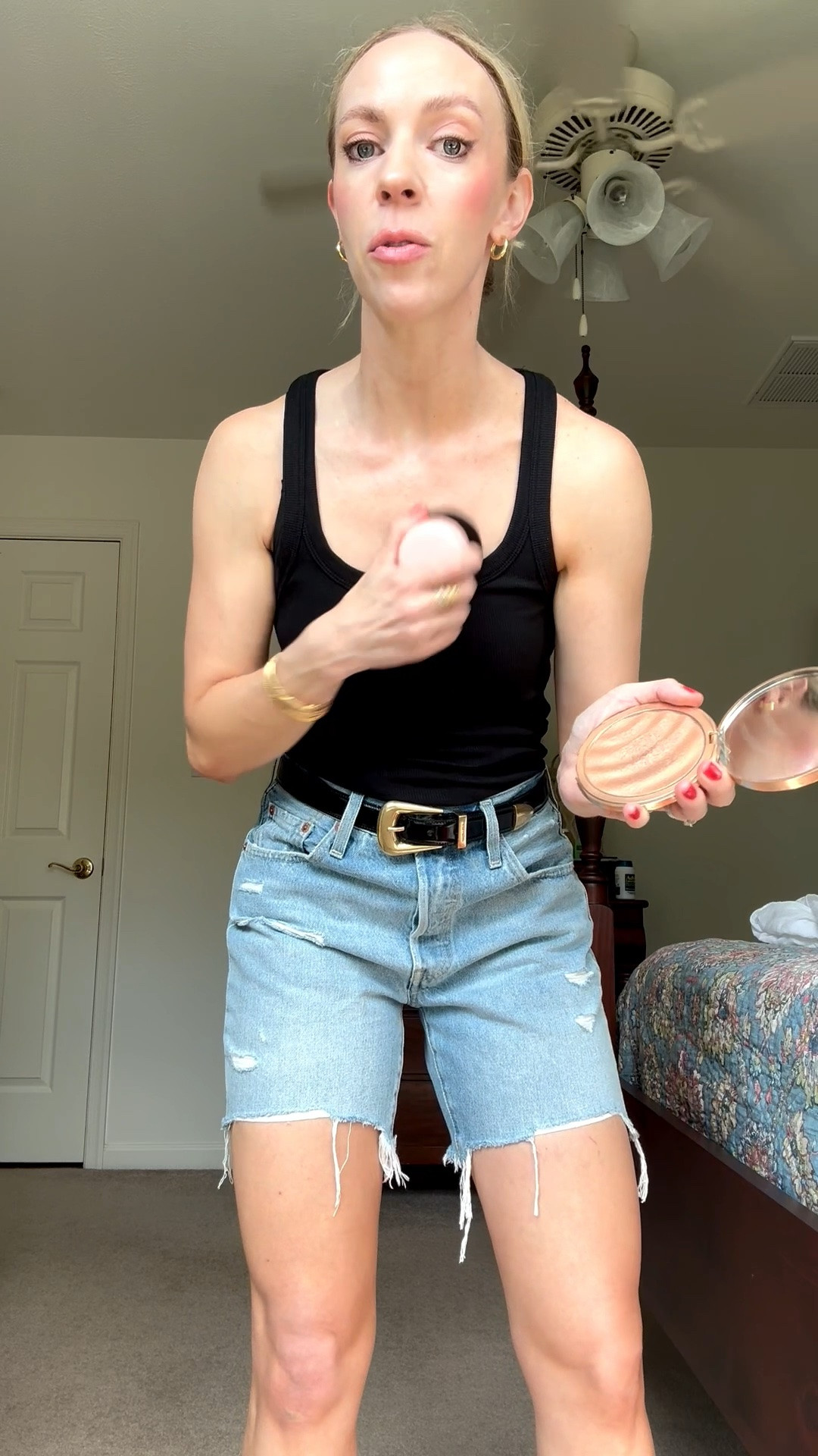 I use this bronzing powder every time I wear tank tops or v-neck tees - adds a little color to my chest and it has SPF50!

#LTKBeauty #LTKOver40 #LTKSeasonal