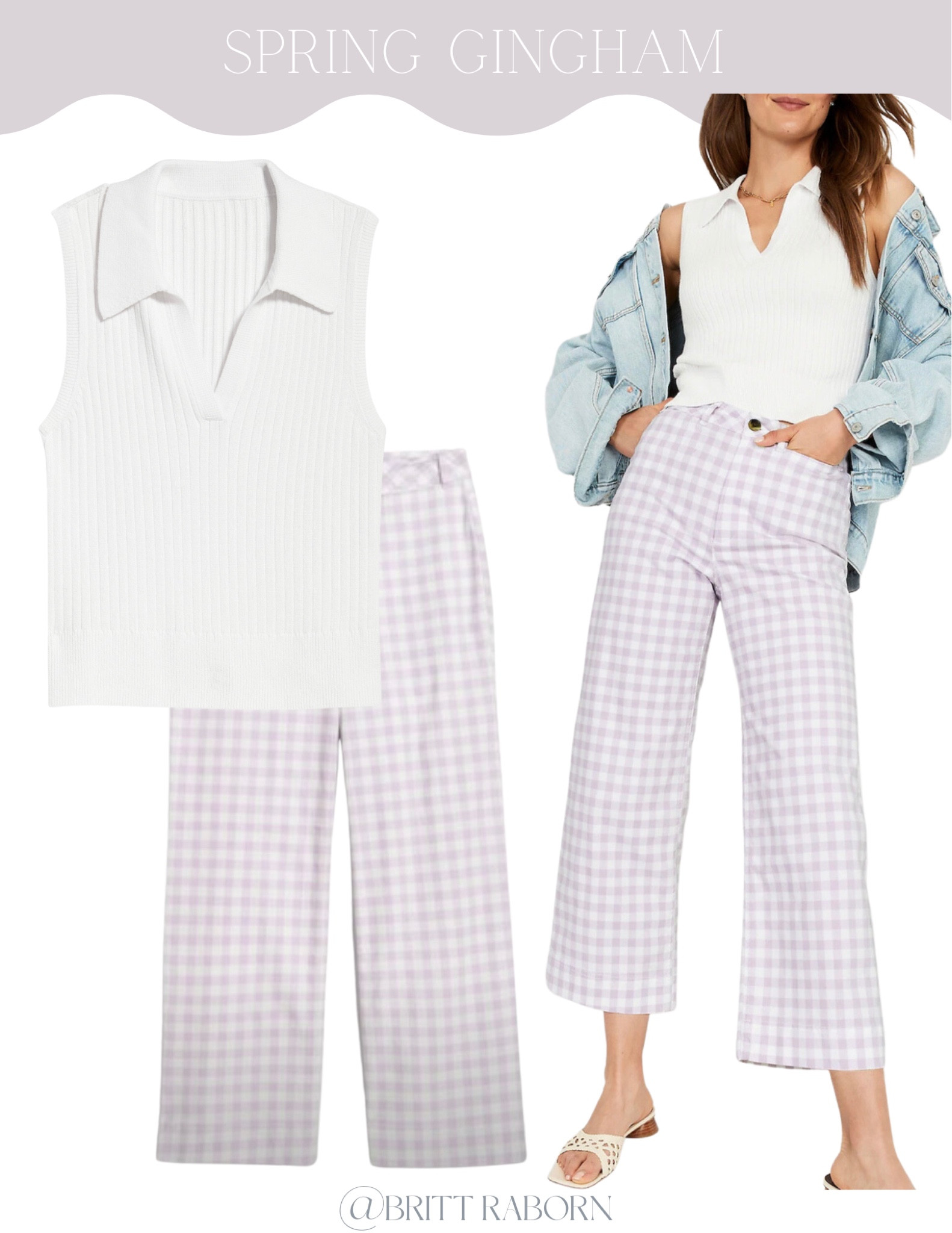 Lilac gingham chino pants 💜 

#LTKunder50 #LTKFind #LTKsalealert