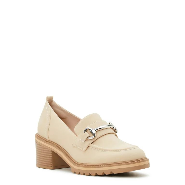 Time and Tru Women's Block Heel Loafers | Walmart (US)