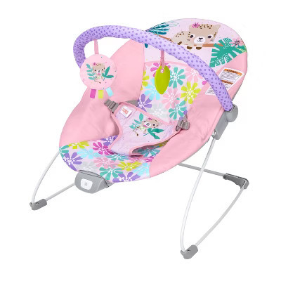 Bright Starts Floral Wonders Vibrating Bouncer - Pink | Target