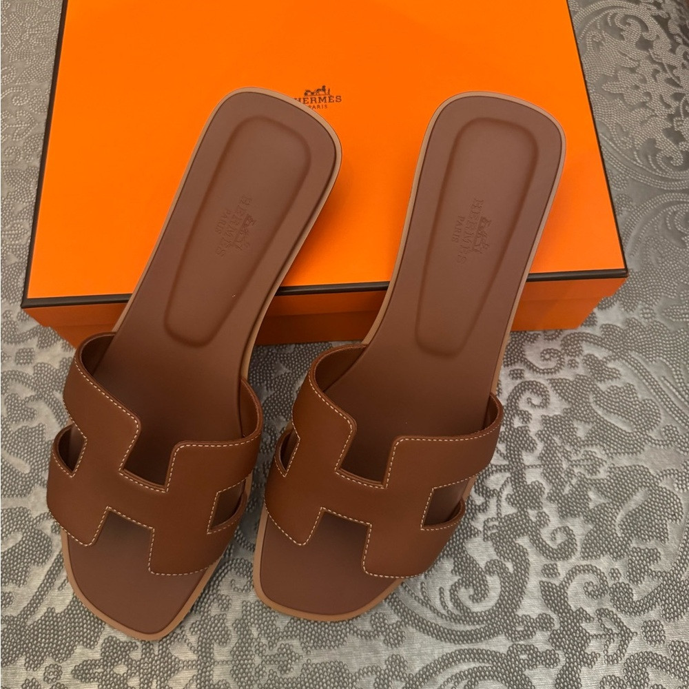 Hermes Brown Sandals | Poshmark