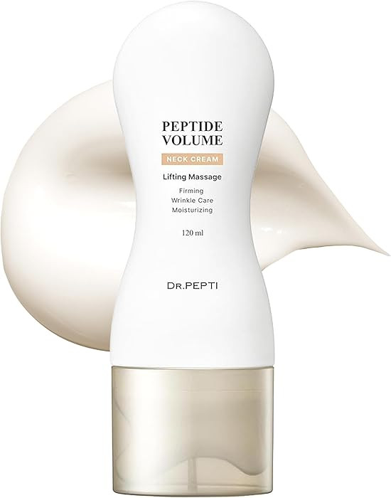 DR. PEPTI Neck Firming Cream with Built-In Gua Sha Massager – 25 Peptides & Collagen for Turkey... | Amazon (US)