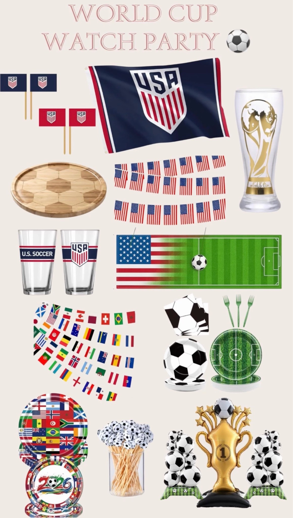 World Cup watch party 
Soccer party 
FIFA Soccer 
Amazon World Cup finds

#LTKSeasonal