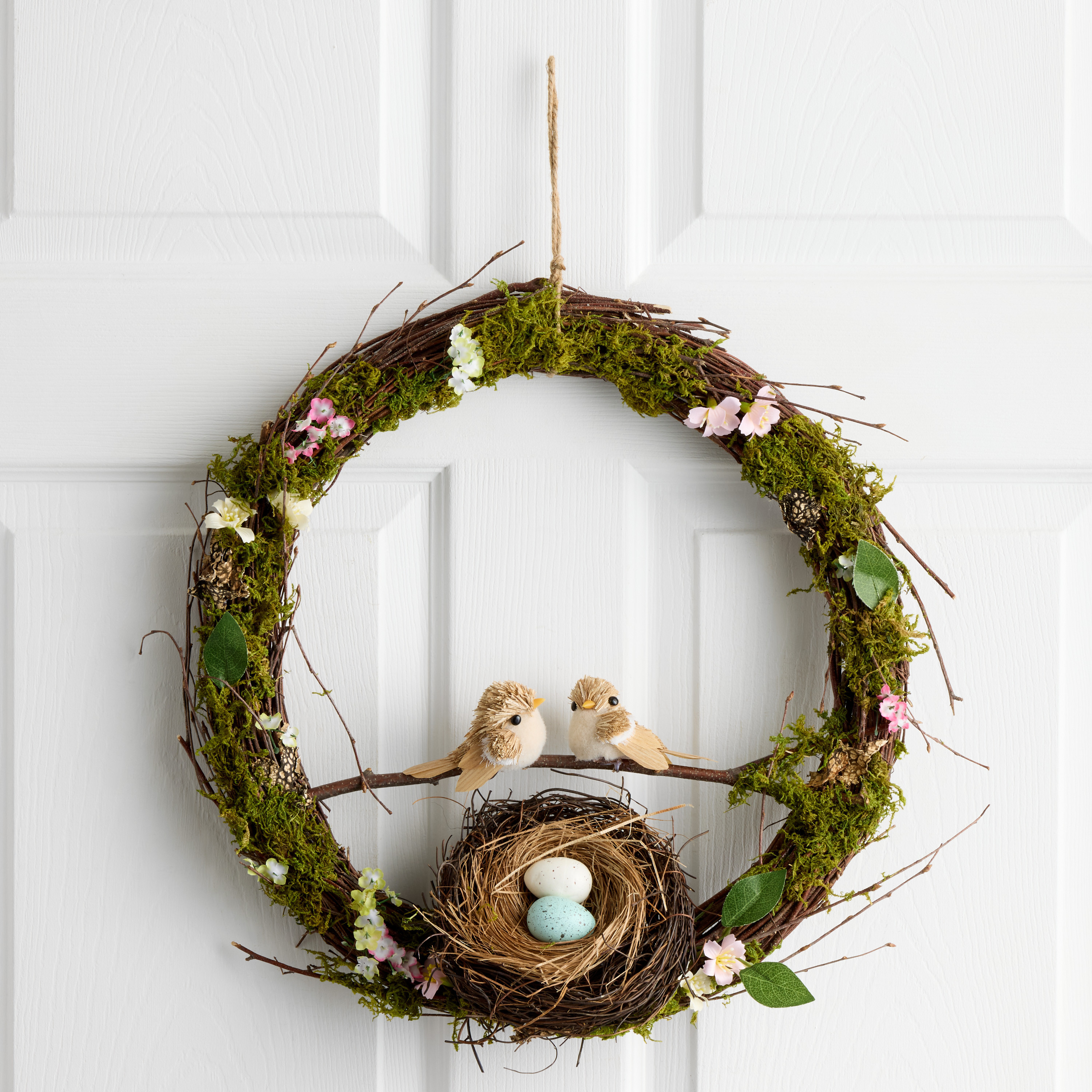 Mossy Twig Bird Nest Wreath | World Market