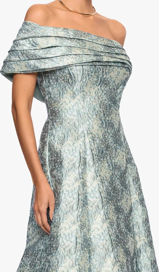 Floral Brocade Off the Shoulder Gown | Nordstrom