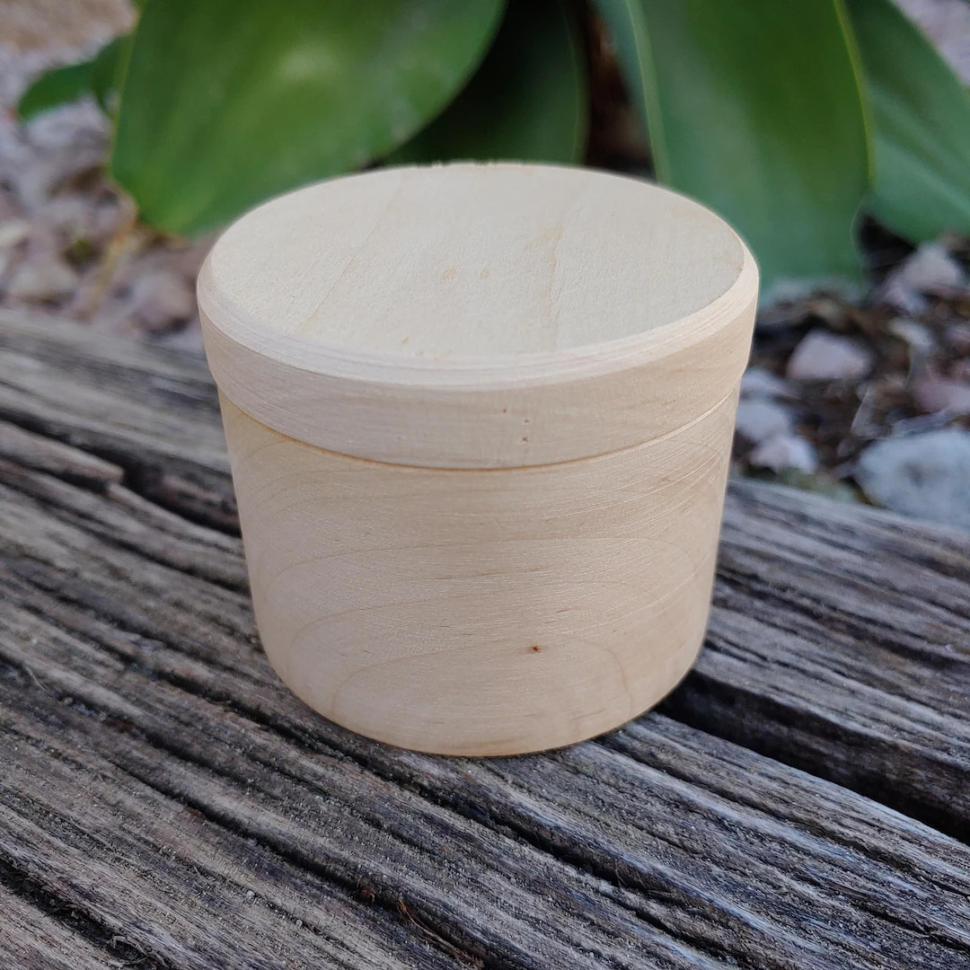 60mm Round wood box, Little Boxes, Wooden wedding ring holder | Etsy (Global)