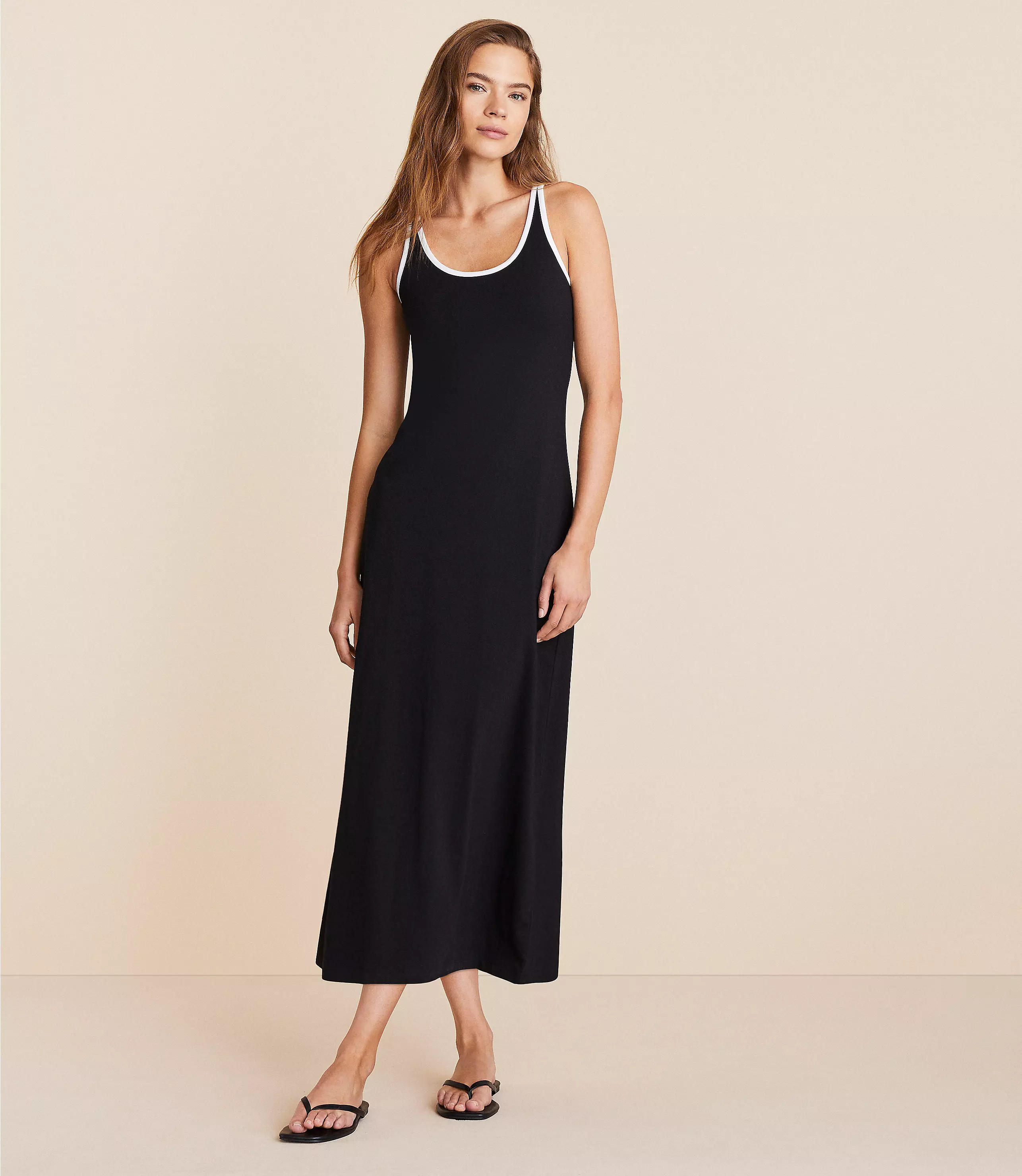 Lou & Grey Modern Jersey Racerback Maxi Dress | LOFT
