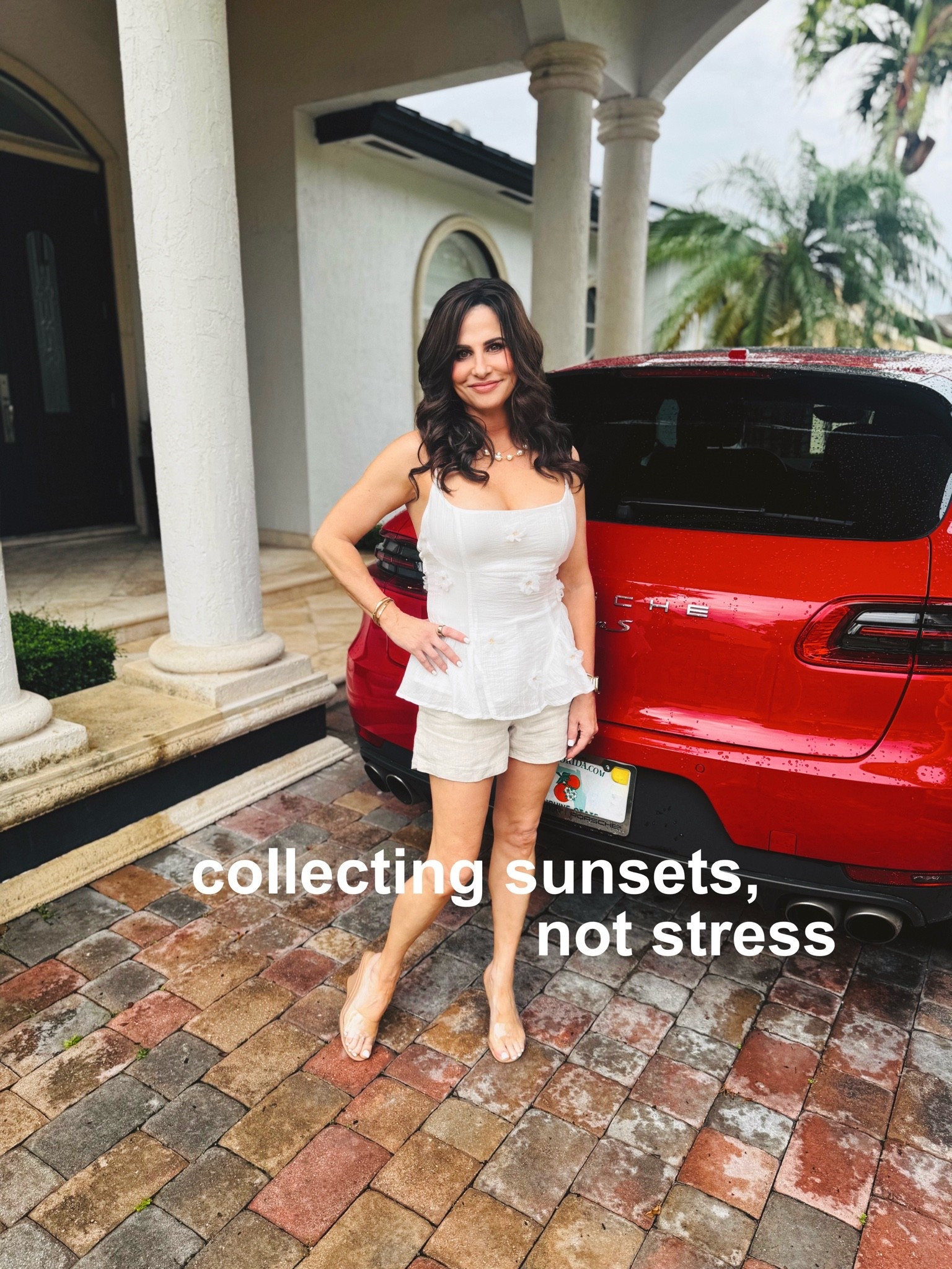This top with the flower aplique is a great summer top and so versatile ! Wearing a sm . Shorts the perfect length linen shorts x wearing a 0 or XS 
Top is on sale

#LTKootd #LTKSaleAlert #LTKOver40
