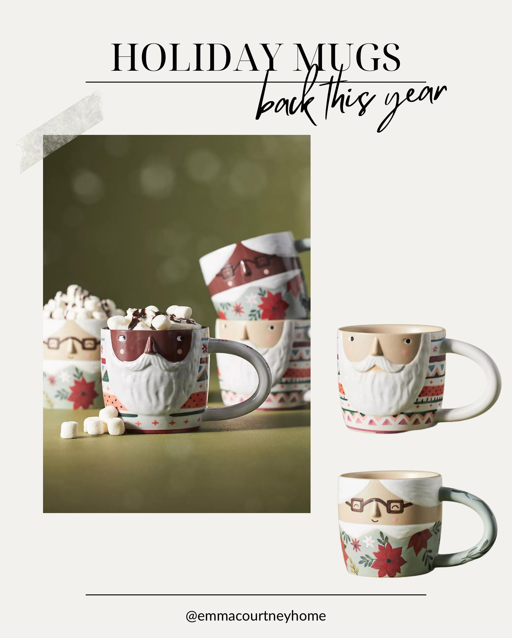 My favourite holiday mug from last year is back this year in a cute new pattern! I kept checking because they were so so cute! The only holiday mug you need this Christmas 😍😍

#LTKhome #LTKHoliday #LTKGiftGuide