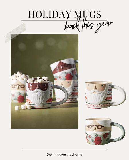 My favourite holiday mug from last year is back this year in a cute new pattern! I kept checking because they were so so cute! The only holiday mug you need this Christmas 😍😍

#LTKhome #LTKHoliday #LTKGiftGuide