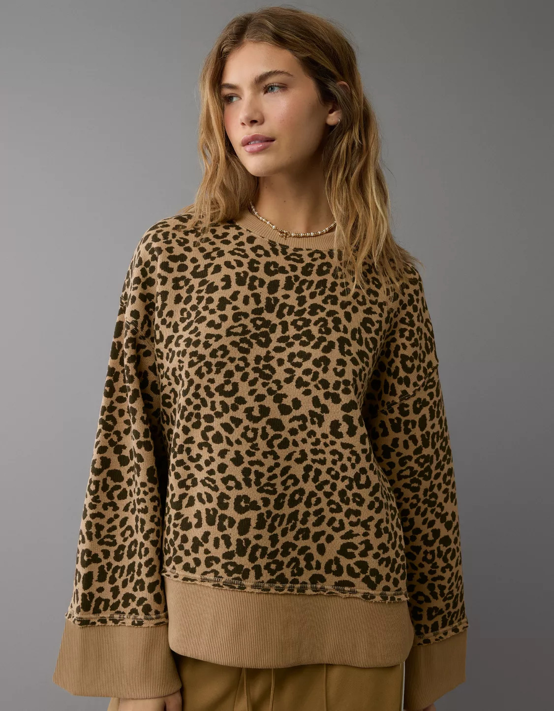 AE Relaxed Wide Sleeve Sweatshirt | American Eagle Outfitters (US & CA)