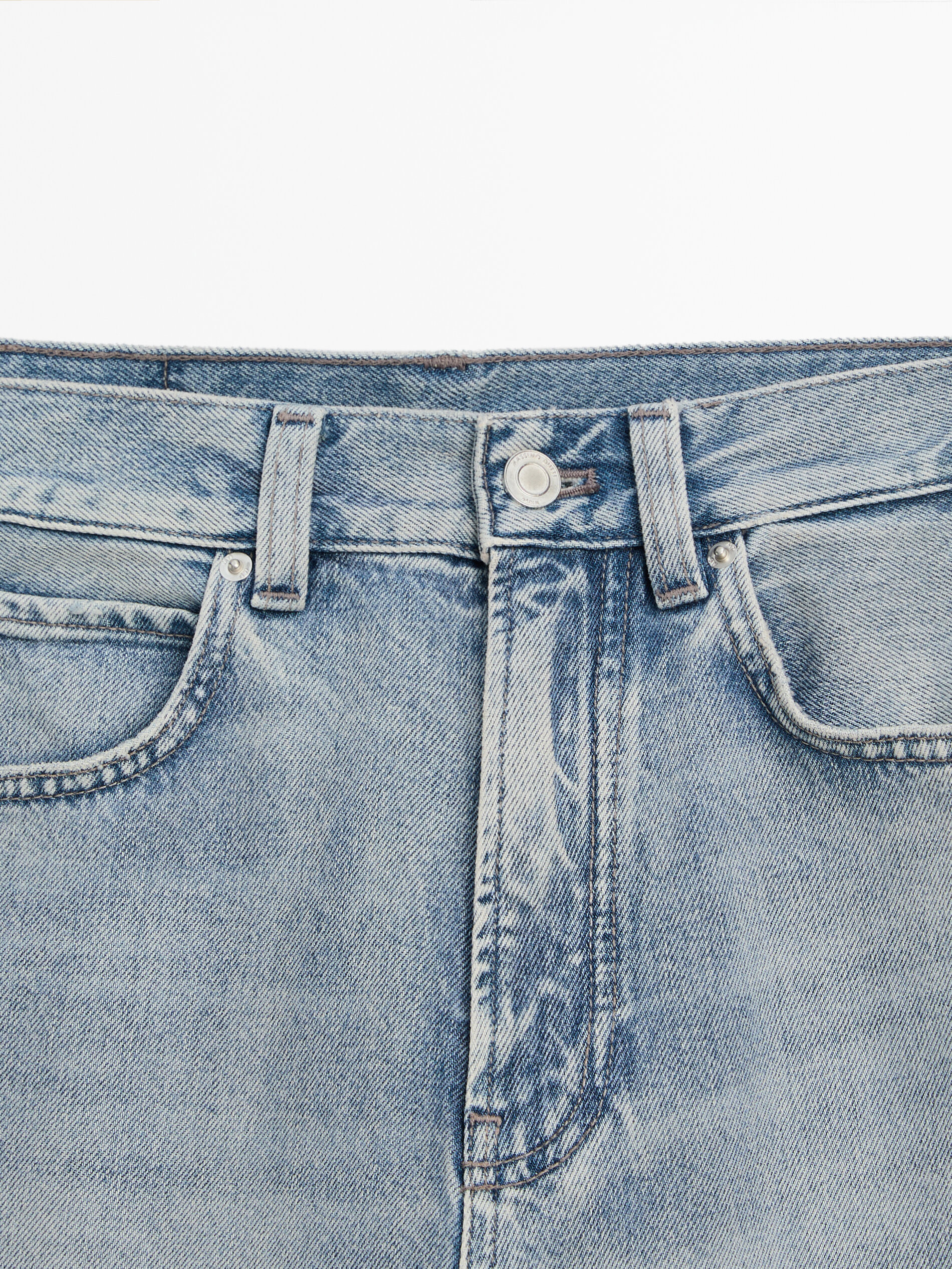 Full length wide-leg jeans | Massimo Dutti US