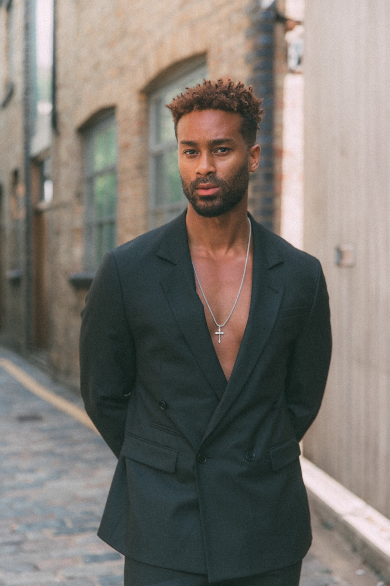 All Saints X Teddy Soares Tailored trousers & blazer, all black outfit, smart outfit, men's suit, transitional style, autumn fashion, street style, silver accessories, silver chain necklace 

#LTKSeasonal #LTKstyletip #LTKeurope