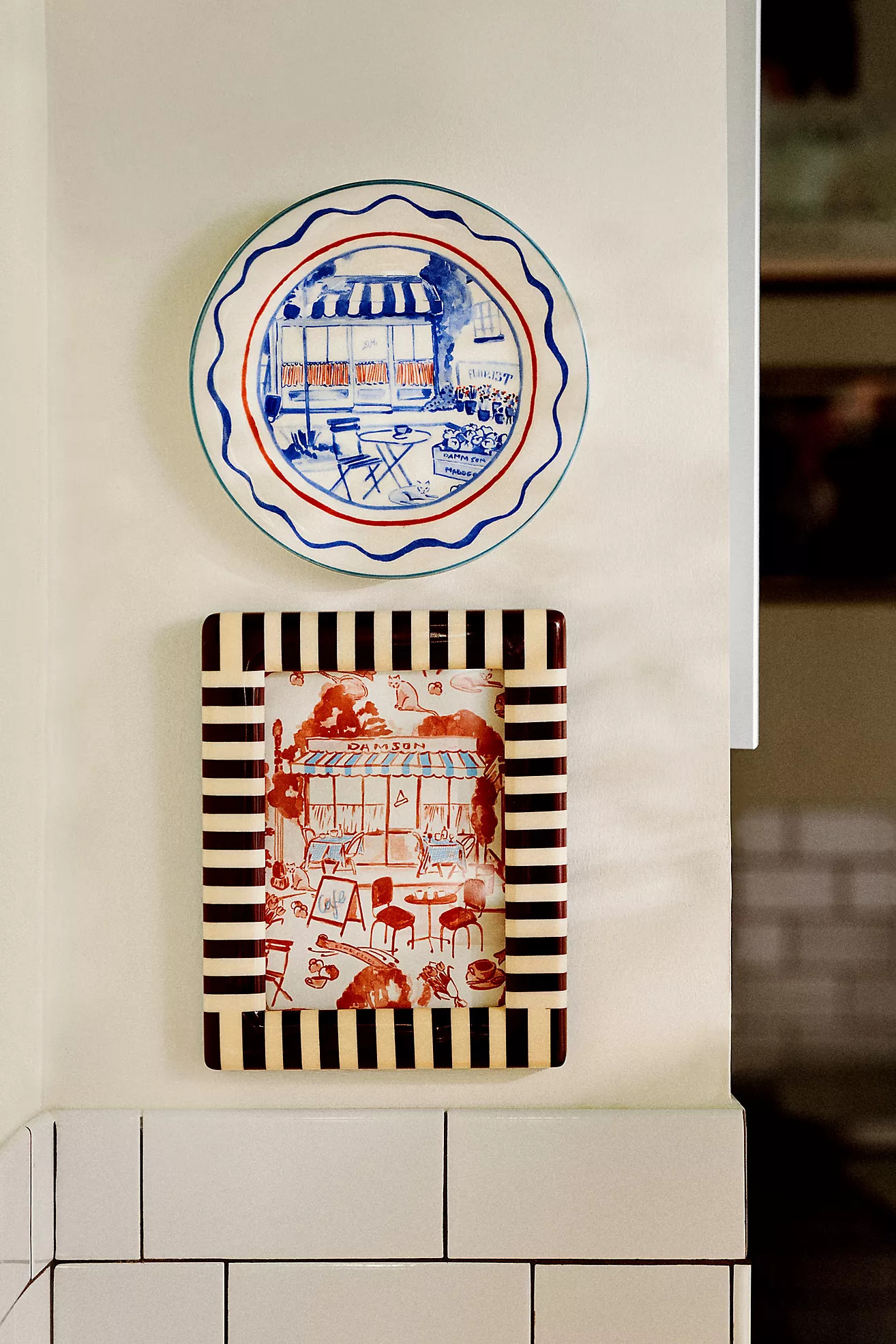 Striped Damson Madder Frame | Anthropologie (US)