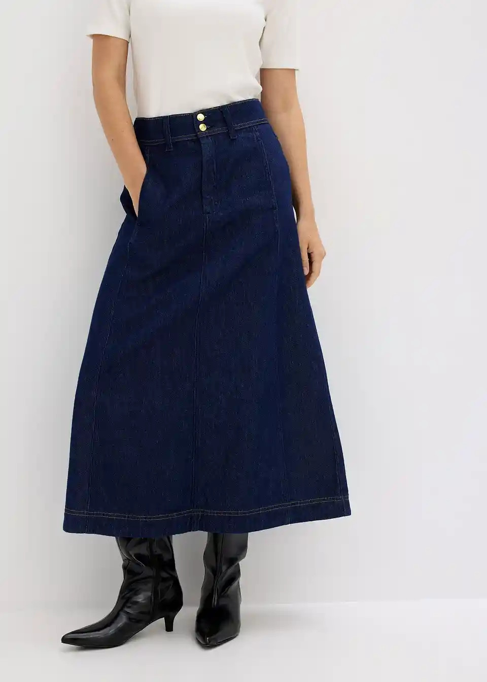 Jeansrock Midilänge | Bonprix DE