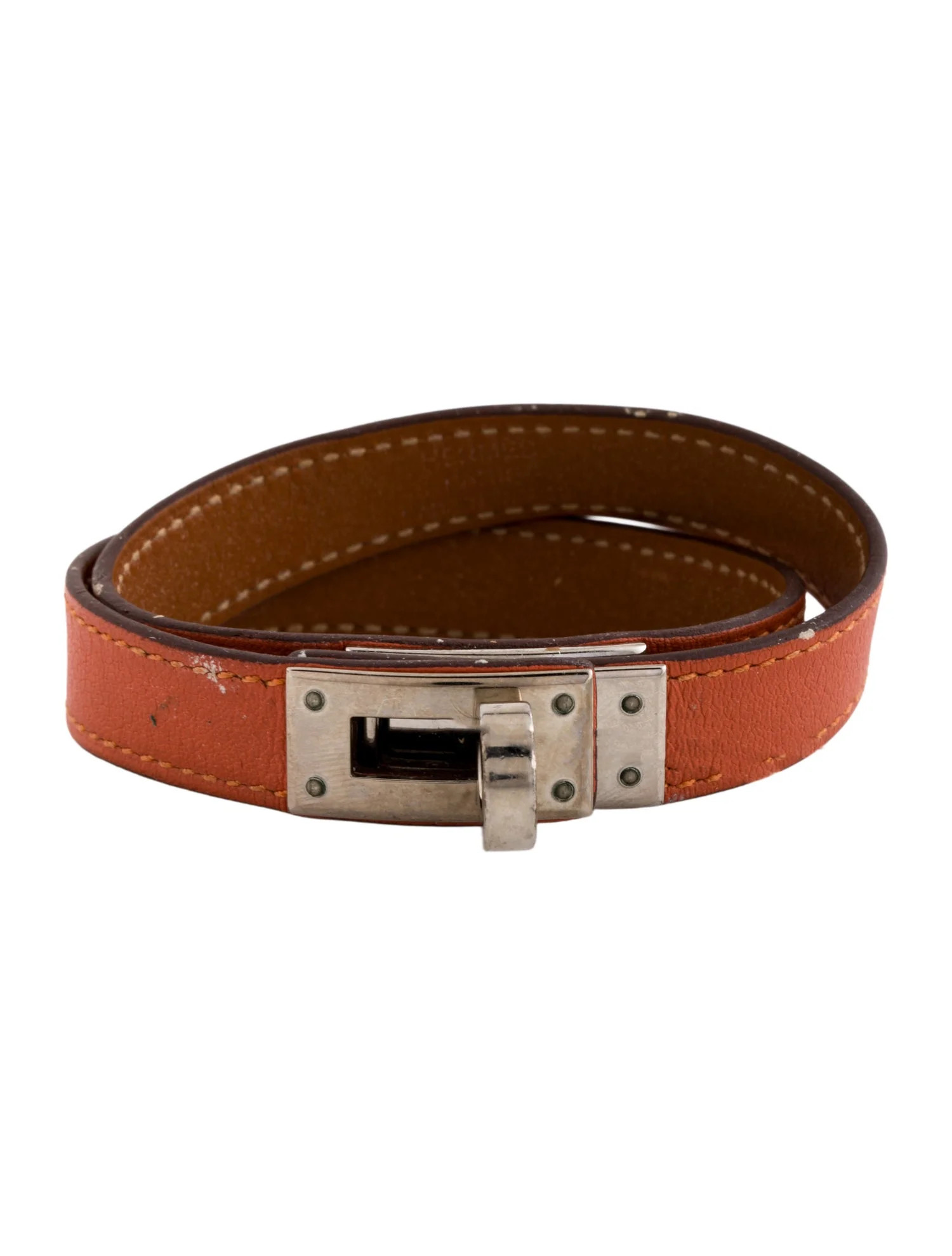 Leather Kelly Double Tour Wrap Bracelet | The RealReal