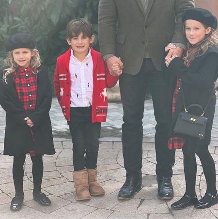 We took the kids to a nice lunch today and then to the Nutcracker and Input the kids in coordinating Christmas outfits. There are a little less dressy than what they wore for our Christmas card but nice enough for a daytime event. 

#LTKHoliday #LTKkids #LTKfamily