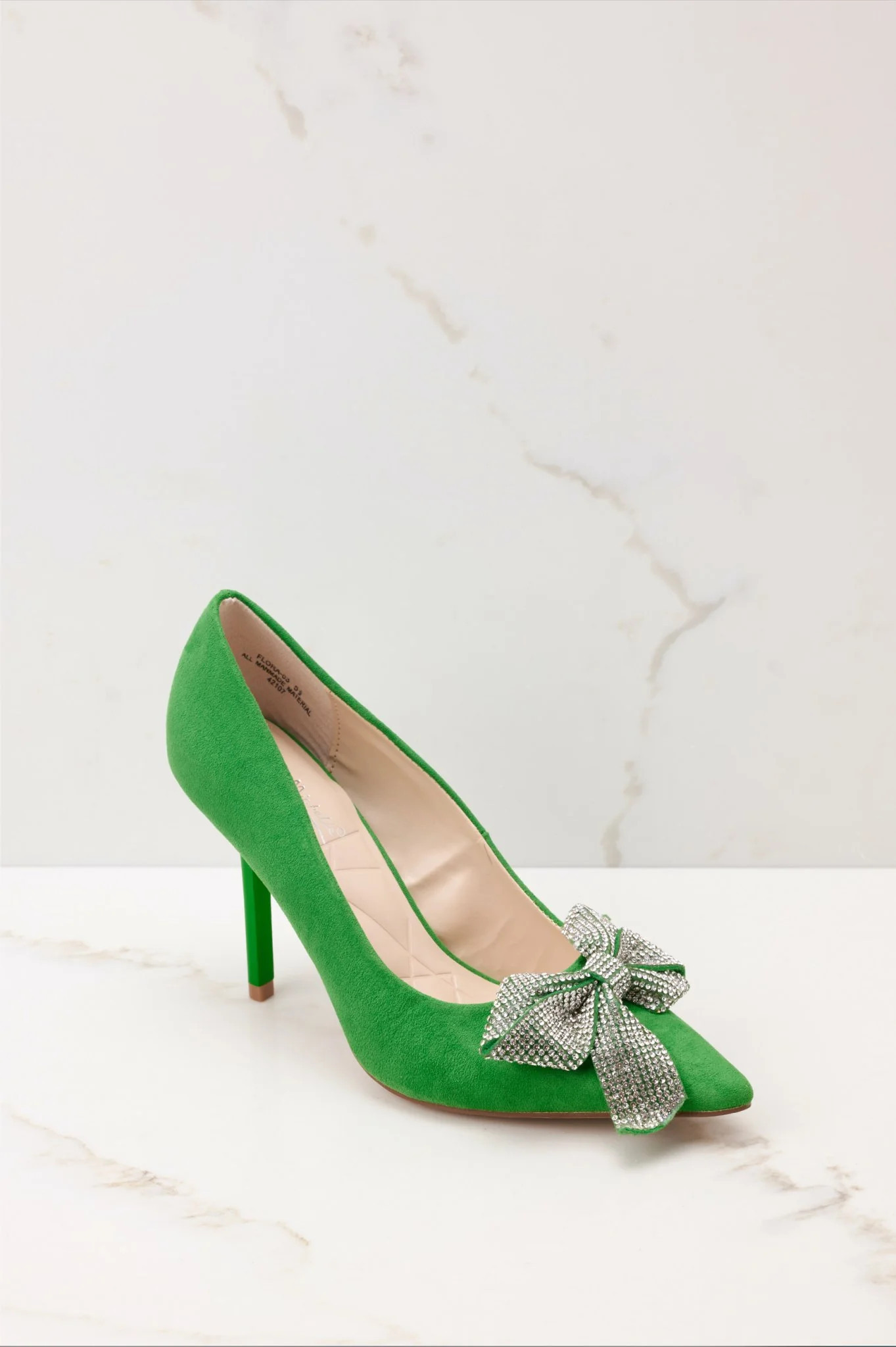 Marvel At These Green Heels | Red Dress 