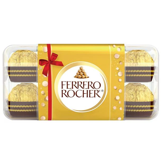 Ferrero Rocher Premium Gourmet Milk Chocolate Hazelnut, Individually Wrapped Candy for Gifting, G... | Walmart (US)