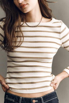 Citizens of Humanity Slim Boat-Neck Long-Sleeve T-Shirt | Anthropologie (US)