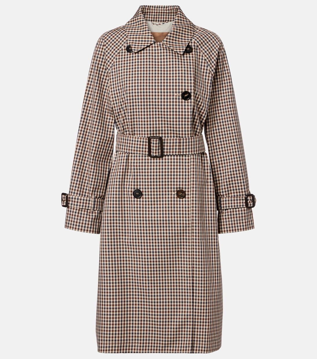 Fate gingham cotton-blend trench coat | Mytheresa (INTL)