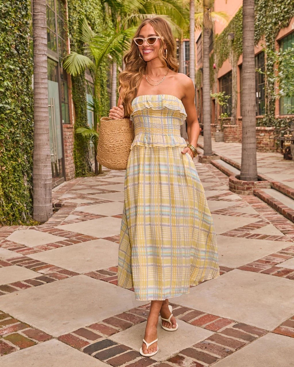 Misty Aura Plaid Ruffle Strapless Top + Misty Aura Plaid Maxi Skirt



#VICI 

#LTKSpringSale #LTKootd #LTKSaleAlert