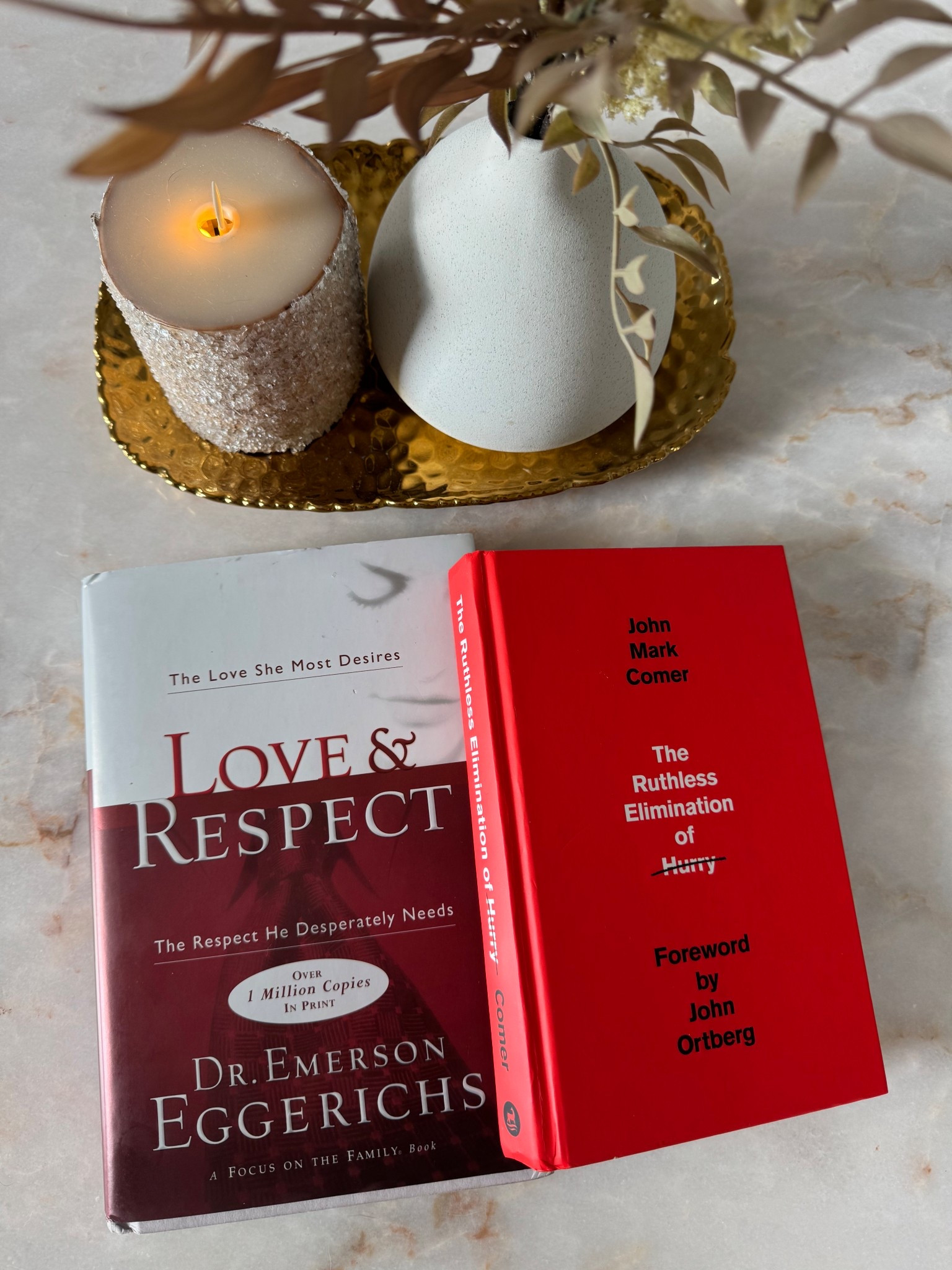 I am reading Love & Respect so I can finally set the record straight about the controversy surrounding this book! David’s favorite book by John Mark Comer is The Ruthless Elimination of Hurry. 