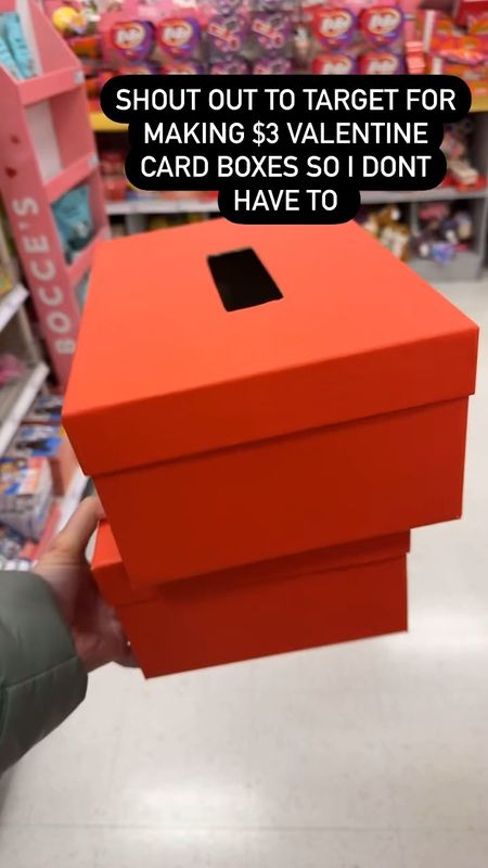 Valentine’s Day class card boxes for under $5! 