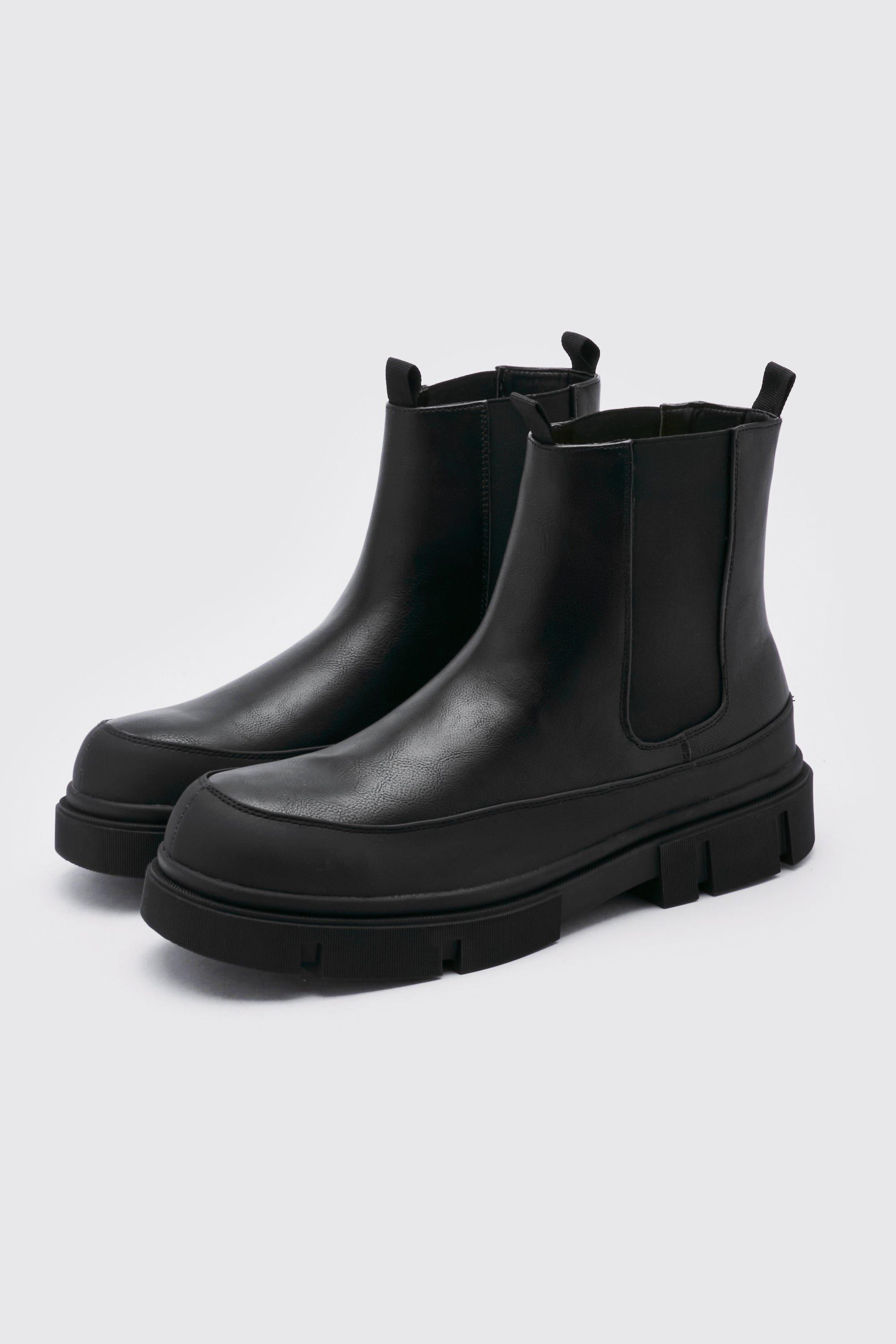 Track Sole Chelsea Boot | boohooMAN (DE, IE & UK)