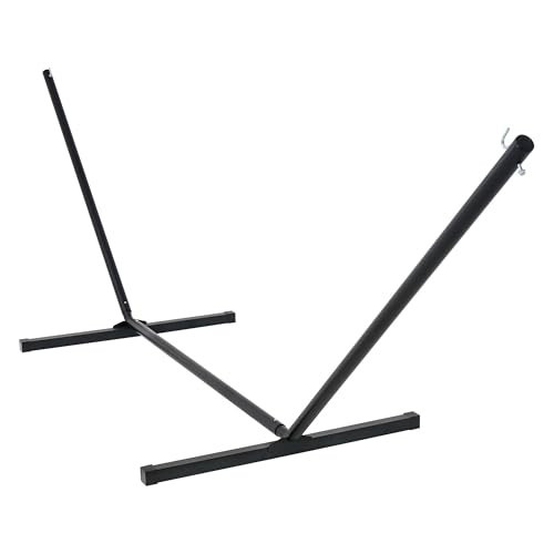 Lazy Daze Hammocks Portable 2 Person Heavy Duty Steel 12 FT Hammock Stand with Hooks and Chains for Outside, Patio, Backyard, 450 Pounds Capacity, Black | Amazon (US)