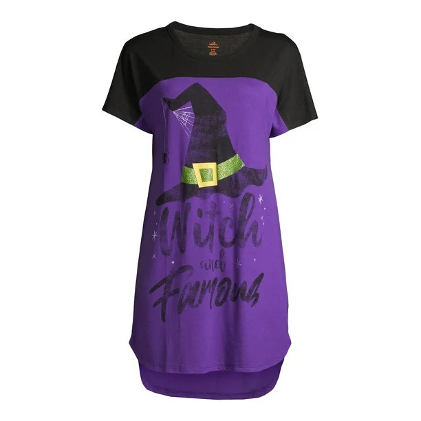 Way to Celebrate Women's and Women's Plus Halloween Sleepshirt | Walmart (US)