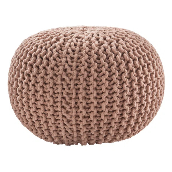 Mcvicker 20" Wide Round Pouf Ottoman | Wayfair Professional
