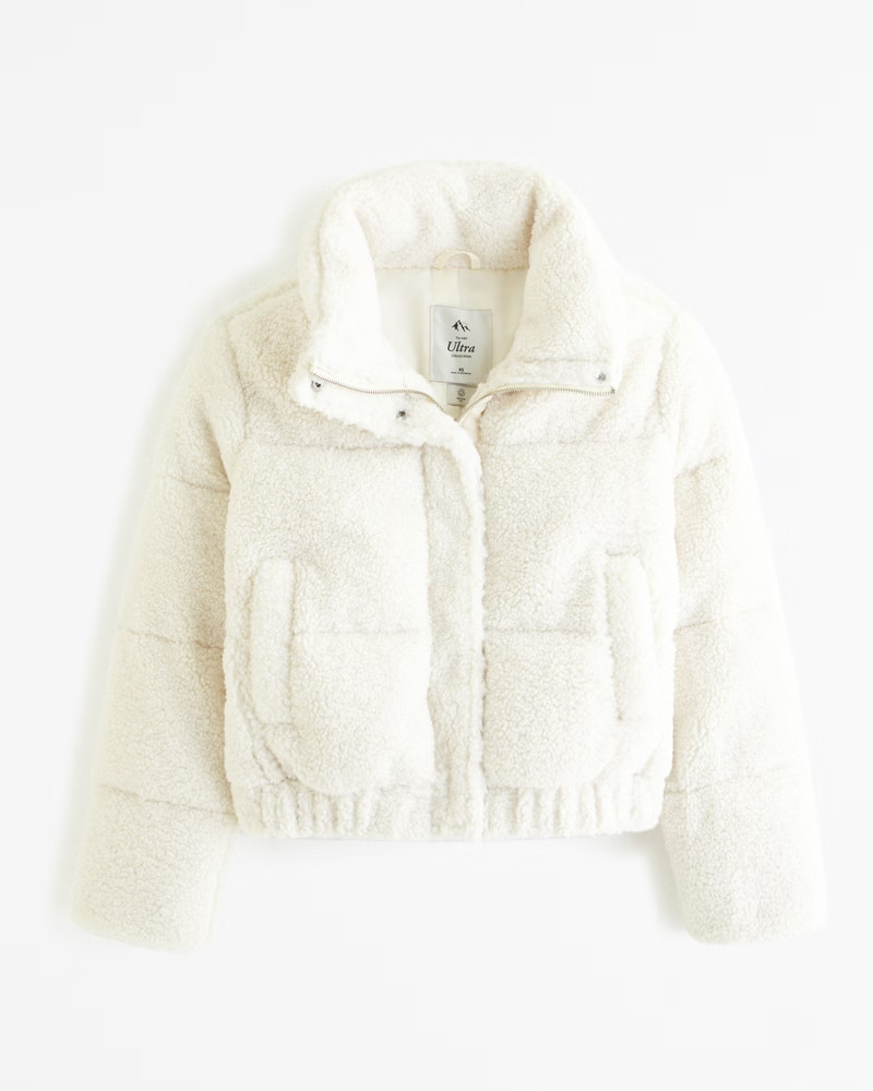 Women's Sherpa Mini Ultra Puffer | Women's Coats & Jackets | Abercrombie.com | Abercrombie & Fitch (US)