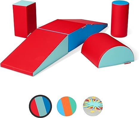 Radio Flyer Tumble Town - Candy, Kids Indoor Climbers & Play Structure (Six Piece), Big Foam Clim... | Amazon (US)