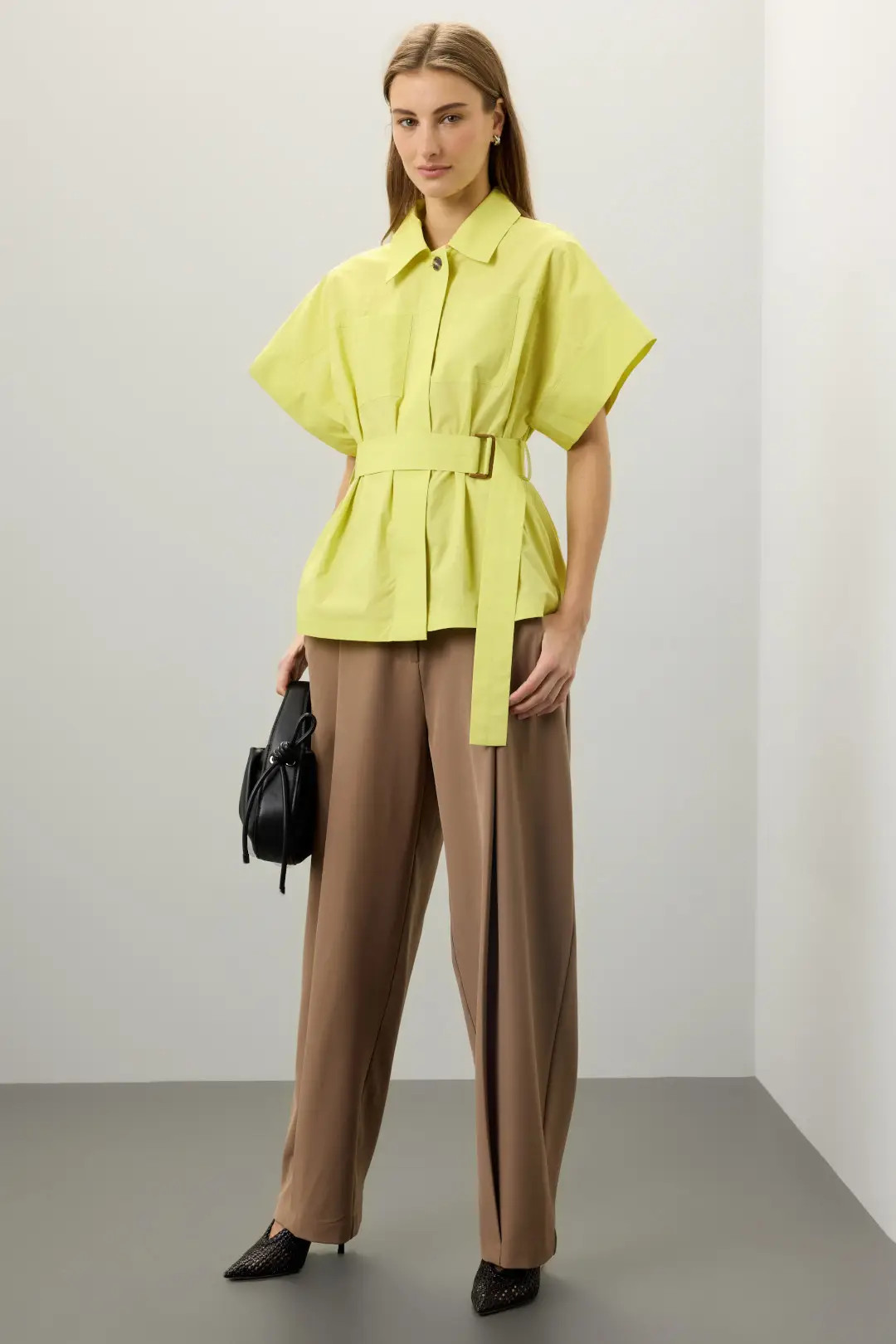 Belted Short Sleeve Top | Rent the Runway