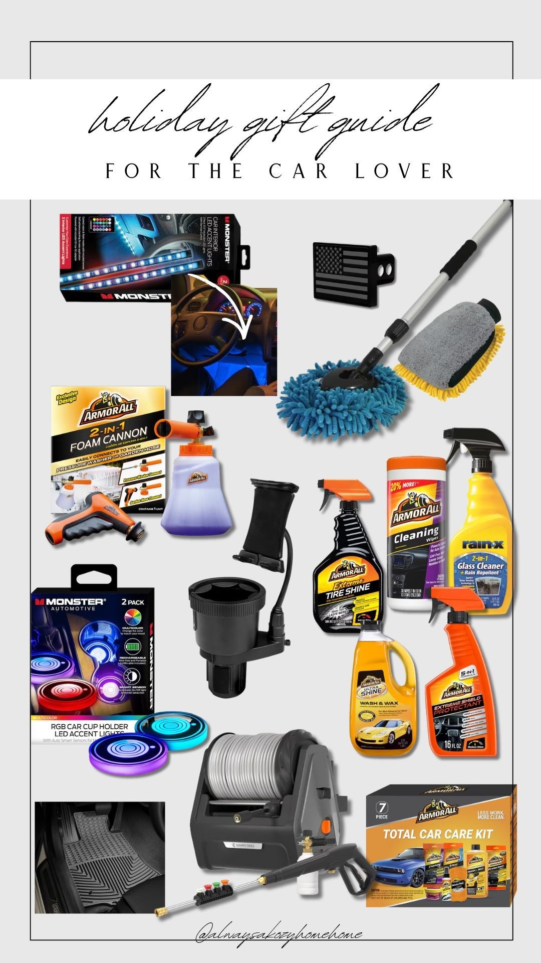 Holiday gift ideas for the car lover 🚗✨
If you’re shopping for someone who treats their car like their pride and joy, this gift guide is it. From interior glow-ups and detailing must-haves to cleaning tools that make car care easier (and honestly more fun), these are gifts car lovers actually get excited about. Perfect for husbands, dads, boyfriends, or anyone who loves keeping their ride clean, customized, and looking brand new.

These are some of the best gifts for car lovers, car accessories gift ideas, and car detailing gifts for men—all practical, affordable, and linked for easy shopping.

#cargiftideas #carlovergifts #giftsforhim #holidaygiftguide #ltkholiday #lowes 

#LTKHome #LTKGiftGuide #LTKOver40