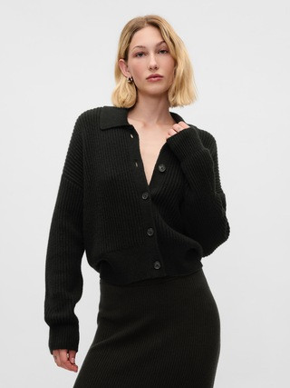 CashSoft Relaxed Rib Cardigan | Gap (US)
