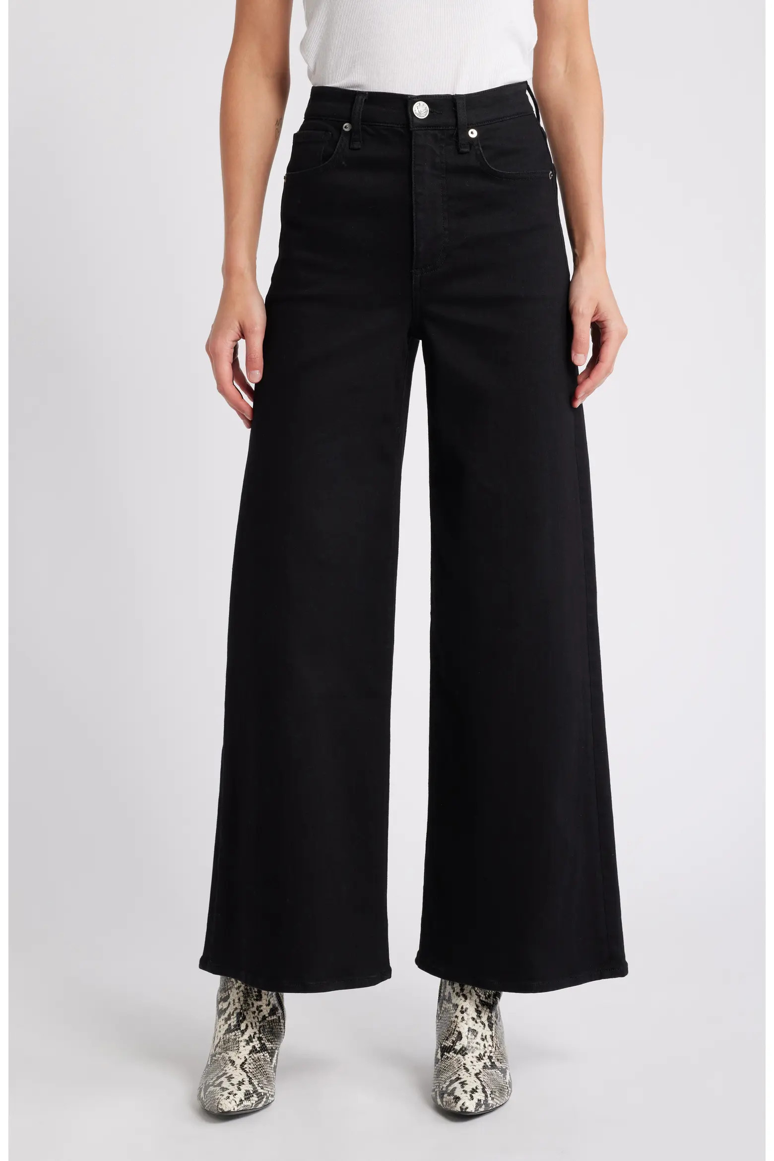 rag & bone Flexi Sofie High Waist Ankle Wide Leg Jeans (Women) | Nordstrom | Nordstrom