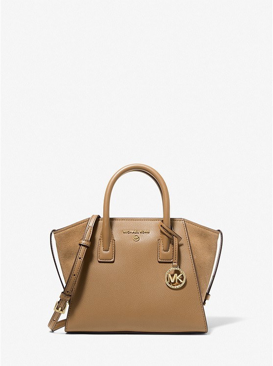 Avril Small Leather Top-Zip Satchel | Michael Kors US