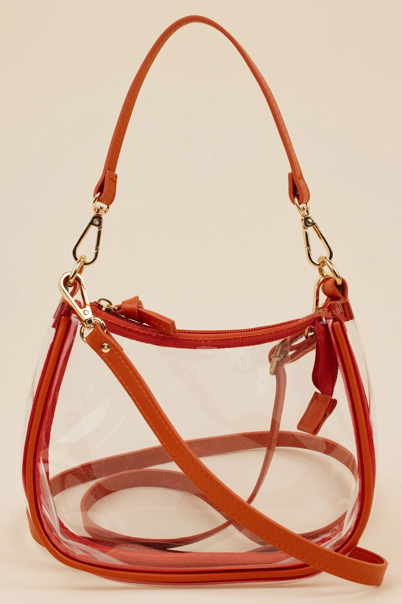 Clear Game Day Bag- Burnt Orange | Avara
