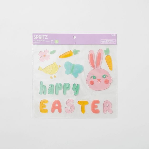 11.5" x 11.5" Gel Cling Happy Easter - Spritz™ | Target