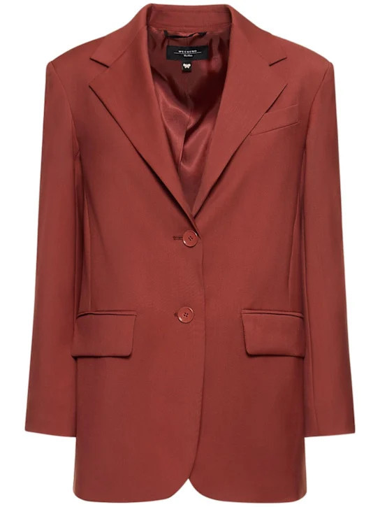 Veber single breast stretch wool blazer | Luisaviaroma
